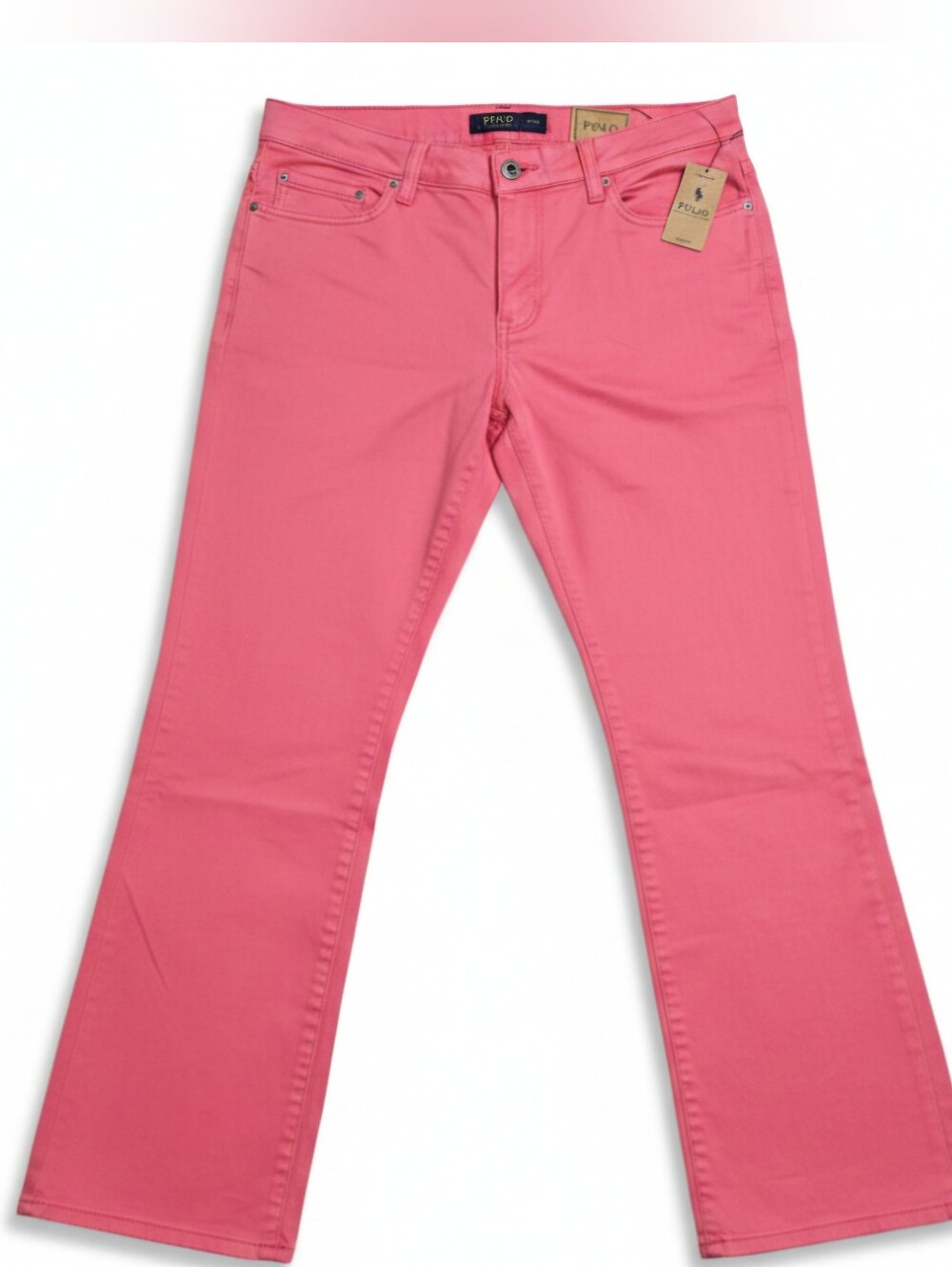 NWT Men's Polo Ralph Lauren Varick Slim Straight Stretch Pants Red Coral W34xL32